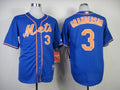 Custom Fan-Made Curtis Granderson New York Mets #3 Blue Baseball Jersey