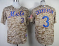 Custom Fan-Made Curtis Granderson Camo New York Mets #3 Baseball Jersey