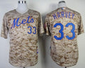 Custom Fan-Made Matt Harvey Camo New York Mets #33 Baseball Jersey