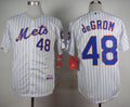 Custom Fan-Made Jacob DeGrom New York Mets #48 White Baseball Jersey