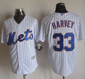 Custom Fan-Made Matt Harvey New York Mets #33 White Baseball Jersey