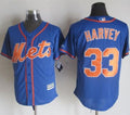 Custom Fan-Made Matt Harvey New York Mets #33 Blue Baseball Jersey