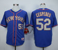 Custom Fan-Made Yoenis Cespedes New York Mets #52 Blue Baseball Jersey