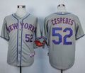 Custom Fan-Made Yoenis Cespedes New York Mets #52 Grey Baseball Jersey