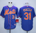Custom Fan-Made Mike Piazza New York Mets #31 Blue Baseball Jersey