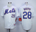 Custom Fan-Made Daniel Murphy New York Mets #28 White Baseball Jersey