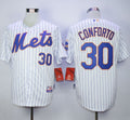 Custom Fan-Made Michael Conforto New York Mets #30 White Baseball Jersey