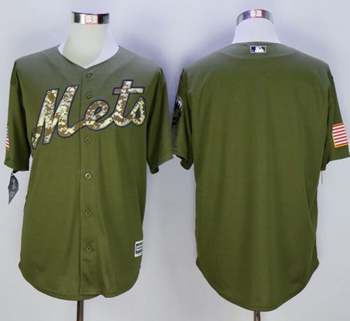 Custom Fan-Made Camo Green New York Mets Baseball Jersey New York Mets Green Baseball Jersey