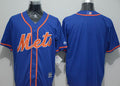 Custom Fan-Made Blue New York Mets Baseball Jersey New York Mets Blue Baseball Jersey