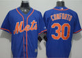 Custom Fan-Made Michael Conforto New York Mets #30 Blue Baseball Jersey