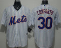 Custom Fan-Made Michael Conforto New York Mets #30 White Baseball Jersey