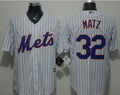 Custom Fan-Made Steven Matz New York Mets #32 White Baseball Jersey