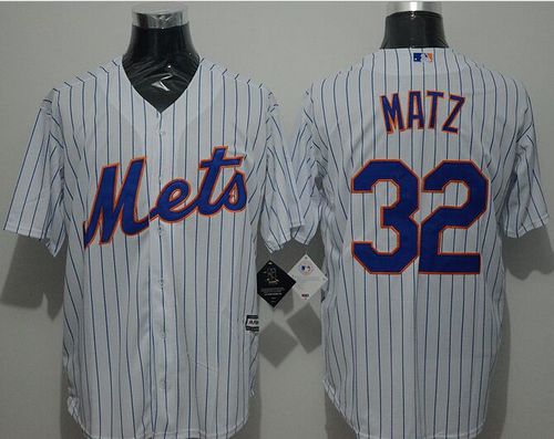 Custom Fan-Made Steven Matz New York Mets #32 White Baseball Jersey