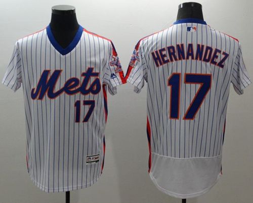 Custom Fan-Made Keith Hernandez New York Mets #17 White Baseball Jersey