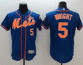 Custom Fan-Made David Wright New York Mets #5 Blue Baseball Jersey