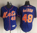 Custom Fan-Made Jacob DeGrom New York Mets #48 Blue Baseball Jersey