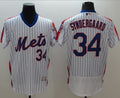 Custom Fan-Made Noah Syndergaard New York Mets #34 White Baseball Jersey