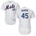 Custom Fan-Made Tug McGraw New York Mets #45 White Baseball Jersey