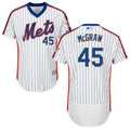 Custom Fan-Made Tug McGraw New York Mets #45 White Baseball Jersey