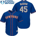 Custom Fan-Made Tug McGraw New York Mets #45 Blue Baseball Jersey