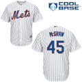 Custom Fan-Made Tug McGraw New York Mets #45 White Baseball Jersey
