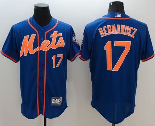 Custom Fan-Made Keith Hernandez New York Mets #17 Blue Baseball Jersey