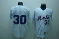 Custom Fan-Made Nolan Ryan Blue New York Mets #30 Blue Throwback Baseball Jersey