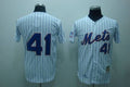 Custom Fan-Made Tom Seaver Blue New York Mets #41 Blue Throwback Baseball Jersey
