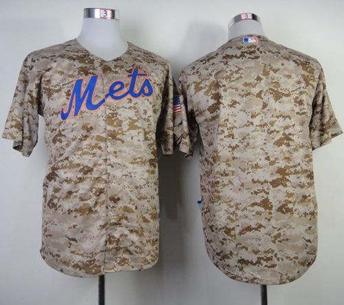 Custom Fan-Made Camo New York Mets Baseball Jersey New York Mets Baseball Jersey