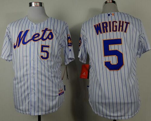 Custom Fan-Made David Wright New York Mets #5 White Baseball Jersey