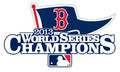 Custom Fan-Made 2013 World Series Champions Boston Red Sox Baseball Jersey Boston Red Sox Red 2013 Baseball Jersey