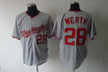 Custom Fan-Made Jayson Werth Washington Nationals #28 Grey Baseball Jersey