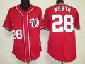 Custom Fan-Made Jayson Werth Washington Nationals #28 Red Baseball Jersey