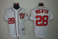Custom Fan-Made Jayson Werth Washington Nationals #28 White Baseball Jersey