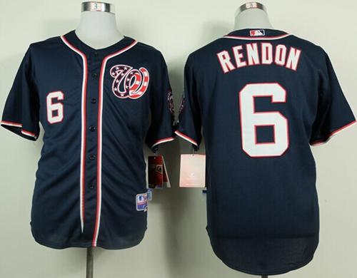 Custom Fan-Made Anthony Rendon Washington Nationals #6 Blue Baseball Jersey