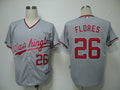 Custom Fan-Made Jesus Flores Washington Nationals #26 Grey Baseball Jersey