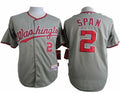 Custom Fan-Made Denard Span Washington Nationals #2 Grey Baseball Jersey