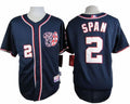 Custom Fan-Made Denard Span Washington Nationals #2 Blue Baseball Jersey