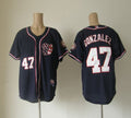 Custom Fan-Made Gio Gonzalez Washington Nationals #47 Blue Baseball Jersey