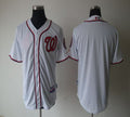 Custom Fan-Made White Washington Nationals Baseball Jersey Washington Nationals White Baseball Jersey