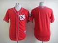 Custom Fan-Made Red Washington Nationals Baseball Jersey Washington Nationals Red Baseball Jersey