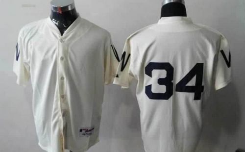 Custom Fan-Made Bryce Harper Washington Nationals #34 1924 Throwback Turn Back Clock Edition Baseball Jersey