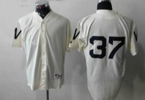 Custom Fan-Made Stephen Strasburg Washington Nationals #37 1924 Throwback Turn Back Clock Edition Baseball Jersey