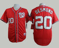 Custom Fan-Made Ian Desmond Washington Nationals #20 Red Baseball Jersey