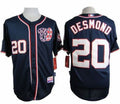 Custom Fan-Made Ian Desmond Washington Nationals #20 Blue Baseball Jersey