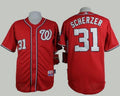 Custom Fan-Made Max Scherzer Washington Nationals #31 Red Baseball Jersey