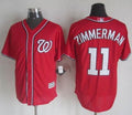 Custom Fan-Made Ryan Zimmerman Washington Nationals #11 Red Baseball Jersey