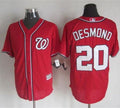 Custom Fan-Made Ian Desmond Washington Nationals #20 Red Baseball Jersey