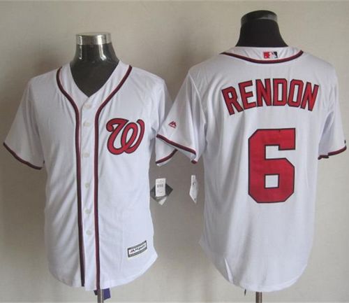 Custom Fan-Made Anthony Rendon Washington Nationals #6 White Baseball Jersey