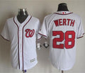 Custom Fan-Made Jayson Werth Washington Nationals #28 White Baseball Jersey